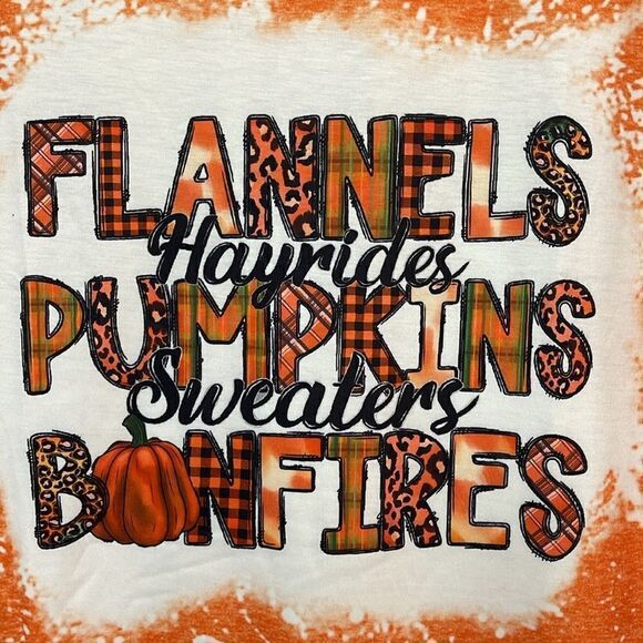 Fall Themed Graphic Print T-Shirt NWT - Picture 2 of 5